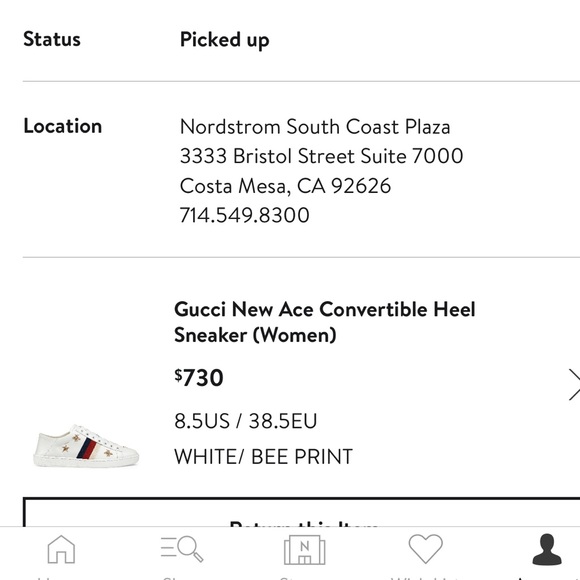 GUCCI NEW ACE CONVERTIBLE HEEL SNEAKER - Picture 8 of 8